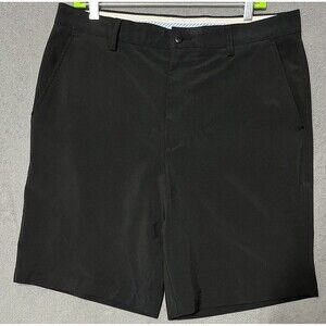FootJoy Shorts Men's 35 Black Chino Casual Flat Front Stretch Performance Golf